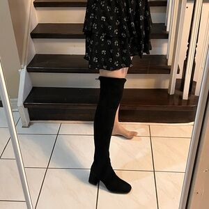 ❤️ Leggy Must have Black Over-the-Knee Women's Boots